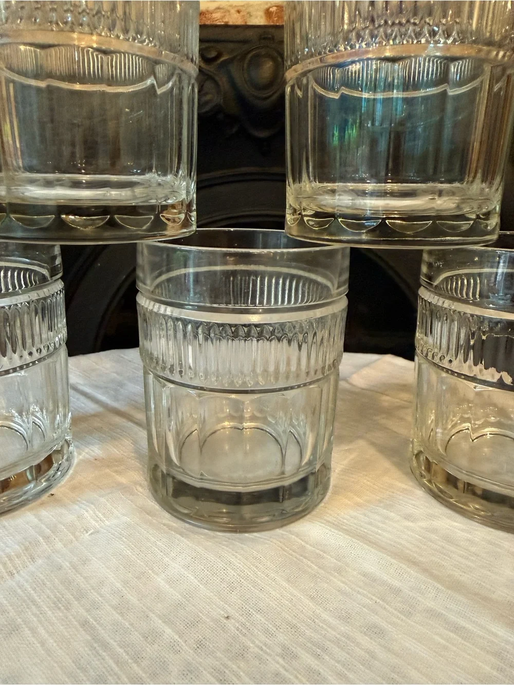 Anchor Hocking Annapolis Double Old Fashioned Lowball Glasses MCM Barware